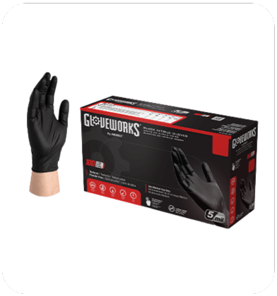 5 Mil Nitrile Gloves - Gloveworks