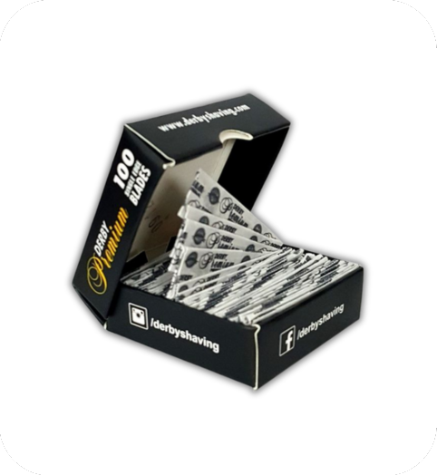 Derby Premium - 100 cuchillas de un solo filo